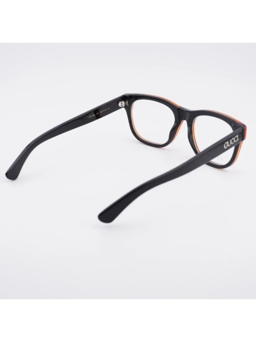 Gucci GG1796O 007 Eyeglasses Black/Red 55mm Square Frame